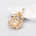 Pikkukuva 5 / 5: Naisten Strassit Auringonkukka Emalipinna Brooch Pin Vaatteet