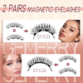 Miniatyrbillede 2 af 5: Magnetiske Vippeextensions Magnetiske Vippeextensions Naturligt Look Manga Vippeextensions Magnetiske Vippeextensions med Applikator og Spejl Ingen Lim