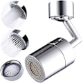 Miniatyrbillede 4 af 5: Dobbeltfunktionel Hane-Aerator til Hun-Gevinde, 1,8 GPM Ekstra Bred Vinkel