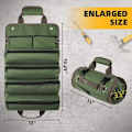 Miniatyrbillede 2 af 5: (Khaki) Rullet Værktøjspose, Multifunktionel Hardware, til Elektriker