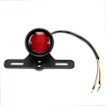 Miniatyrbillede 1 af 2: Motorcykel Sort Aluminium Legering Baglygte LED Bremslys Baglygte