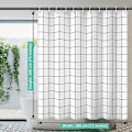 Miniatyrbillede 5 af 5: 1 stk. 180 x 200 cm bruseforhæng, hurtigtørrende, vandtæt, vægtet søm, bruseforhæng, vaskbart polyester badeforhæng med 12 kroge