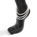 Miniatyrbillede 4 af 5: 1 stk (Trelags Perle) Mode Lagdelt Anklet Perler Multilag