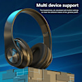 Pikkukuva 5 / 5: Bluetooth-kuulokkeet korvan päälle, stereosound langaton Bluetooth 5.1 pelikorvakorut, taitettava kevyt kuulokemikrofoni