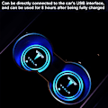 Miniatyrbilde 5 av 5: 2-pakks LED-koppholdere for Tesla Model 3/Y/S/X, 7 lysfarger