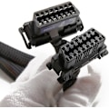 Miniatyrbild 4 av 5: OBD II ODB2 Splitter 16-polig förlängningskabel Adapterone Point Two förlängningskabel Bil Datoranslutning Konverteringsplugg Hane och Hona 16-polig 30cm(b