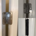 Pikkukuva 5 / 5: Pyöristetyt mattamustat ovien saranat 3,5 tuumaa