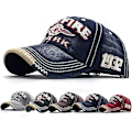 Pikkukuva 2 / 5: Vintage Baseball-lippis Miehet Spark Kirjaimet Lippi Snapback Hip Hop Litteä