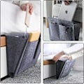 Miniatyrbillede 3 af 5: Sort Bedside Organizer Sofa Armrests Organizer Range Remote