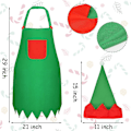 Miniatyrbillede 2 af 5: Elf Forklæde Jule Elf Forklæde Julemands Elf Hatte til Voksne Aprilsnar Fars Dag Fødselsdagsgaver