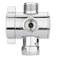 Miniatyrbilde 4 av 5: 3-veis T-adapter for badekar dusjhode arm montering diverter adapter for hånddusj 1 stk