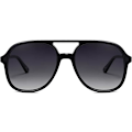 Pikkukuva 1 / 5: Retro Polarisoivat Aviator-Aurinkolasit Miehille ja Naisille Klassiset 70-luvun Retro Muodikkaat Neliömäiset Aviatorit (Musta)