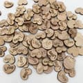 100 Mini Enkle Træ Hjerteformede Skårne ​​Kærlighedsmønstre Kunst