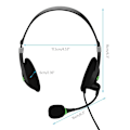 Miniatyrbillede 2 af 5: 1 stk USB-interface headset lydkabel justerbar volumen