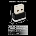 Miniatyrbilde 5 av 5: Usb Stjernenattlys, 7 farger, biltakstjernlys, bærbar justerbar romantisk stjernlysdekor for soverom bil