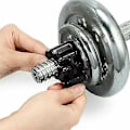 Miniatyrbild 3 av 4: 1 par 25 mm viktplåtslås för skivstång på hemmet lås gym standardklämma