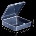 Miniatyrbilde 2 av 5: 6 stk Mini gjennomsiktige plastperle oppbevaringsboks for