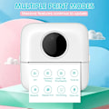 Miniatyrbilde 2 av 5: Minifotoprinter (8,2 * 8,2 * 4,5 cm), Bærbar Termisk Skriver Liten