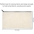 Pikkukuva 4 / 5: 40 kpl Canvas-vetoketjullinen kynäkotelo Kosmetiikkakassi Tyhjä kassi DIY-käsityö