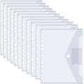 Miniatyrbillede 1 af 5: 24 stk. 11-huls transparente dokumenttrykposer vandtætte A4