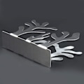Miniatyrbilde 5 av 5: Serviettholder, Treformet Serviettholder Papirserviettdispenser