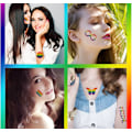 Miniatyrbilde 5 av 5: 20 Pride Day-tatoveringsklistremerker for likekjønnede - LGBT-klistremerker til ansiktet