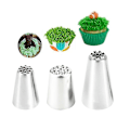 Miniatyrbilde 1 av 5: Sett med 3 rustfrie cupcake-isingstips