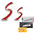 Pikkukuva 2 / 5: 7cm Auton Kirjain S Embleemi Tarra Cooper F54 F55 F56 F60