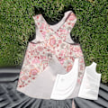 Miniatyrbilde 4 av 5: Reversibel babyvest symal med instruksjoner - Søte tosidige babyvest symal mønstermal, akryl quilting mal kuttesett M