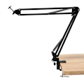 Miniatyrbillede 2 af 4: 2x Justerbar Skrivebords Klemme Ophængningsbom Saks Arm Montering Stativholder Kompatibel Med Webcam C922 C930e C9