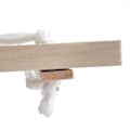 Pikkukuva 5 / 5: Luonnollinen puinen kanan keinu (39,5 x 7 x 1,5) 1,2 m hamppuköydellä