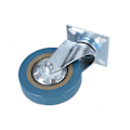 Miniatyrbillede 2 af 5: 1 x 75mm Robust Gummi-Svinghjul til 360kg Rullevogn