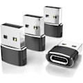 Pikkukuva 1 / 5: USB-C - USB-sovitin 4-pakkauksessa, Type-C naaras - A uros auton latausmuunnin uusille iPhone 16 Pro Max Plus 15 14 13, A