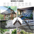 Miniatyrbild 4 av 5: Växthusskuggningsskydd med öljetter 2x6m Trädgård Pergola Patio Grön