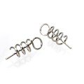 Miniatyrbild 3 av 5: 100 st Spring Twist Lock Fiskekrok Centreringsnål för Mjukbete