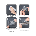 Miniatyrbild 4 av 5: Icke-borrade krok gardin fäste, självhäftande gardinstång fäste, självhäftande gardinstång fäste (4-pack)
