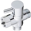 Miniatyrbillede 1 af 5: Solid messing 3-vejs G1/2 bruseomskifter