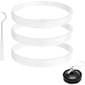Miniatyrbilde 1 av 5: 3 Pakk Gummitetinger Erstatningstetning Hvit Ring for Nutri Ninja Blender Erstatning for Ninja Auto-iQ Pro Extract