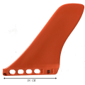 Miniatyrbilde 2 av 4: 1 stk 2. generasjons formet SUP-brett halefinne pvc oransje avleder