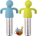 Miniatyrbillede 1 af 5: 2 stk. Rustfrit Stål Silikon Te-Infuser, Hængende Te-Filter