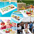 Miniatyrbillede 3 af 5: 1 stk. flydende poolbar, oppustelig poolbakke, oppustelig