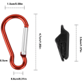 Miniatyrbillede 2 af 5: 10 Sæt Tarp Klips med Karabiner Teltspænde Markiser Vindtæt