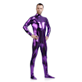 Miniatyrbillede 3 af 5: Unisex Metallic Bodysuit Zentai uden hætte Voksen Shiny One Piec
