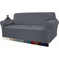 Grå 3-sits modern sofföverdrag, Jacquard, Elastisk, för vardagsrum, Ideal som skydd mot hundar och husdjur