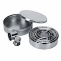 Miniatyrbillede 1 af 5: 12 stk Runde Kageudstikkere Bageudstikkere Kageforme Mousse Kage