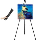 1 stk (Svart) Kunst Staffeli, Folding Tripod Staffeli, Bærbar Gulv