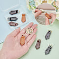Miniatyrbild 2 av 5: 8-pack äkta läderdragkedjor, 4 färger dragkedjor dragkedjor ersättning läderdragkedjor