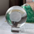 Miniatyrbild 5 av 5: 1 Stycke Kristallglaskula Pappersvikt med Glas