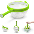 Miniatyrbilde 1 av 5: Salatspinner, Rask og Enkel Roterende Avrenningskurv, Grønnsak