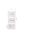 Miniatyrbilde 4 av 4: Dekorativ trefotoramme for vegg, for 3